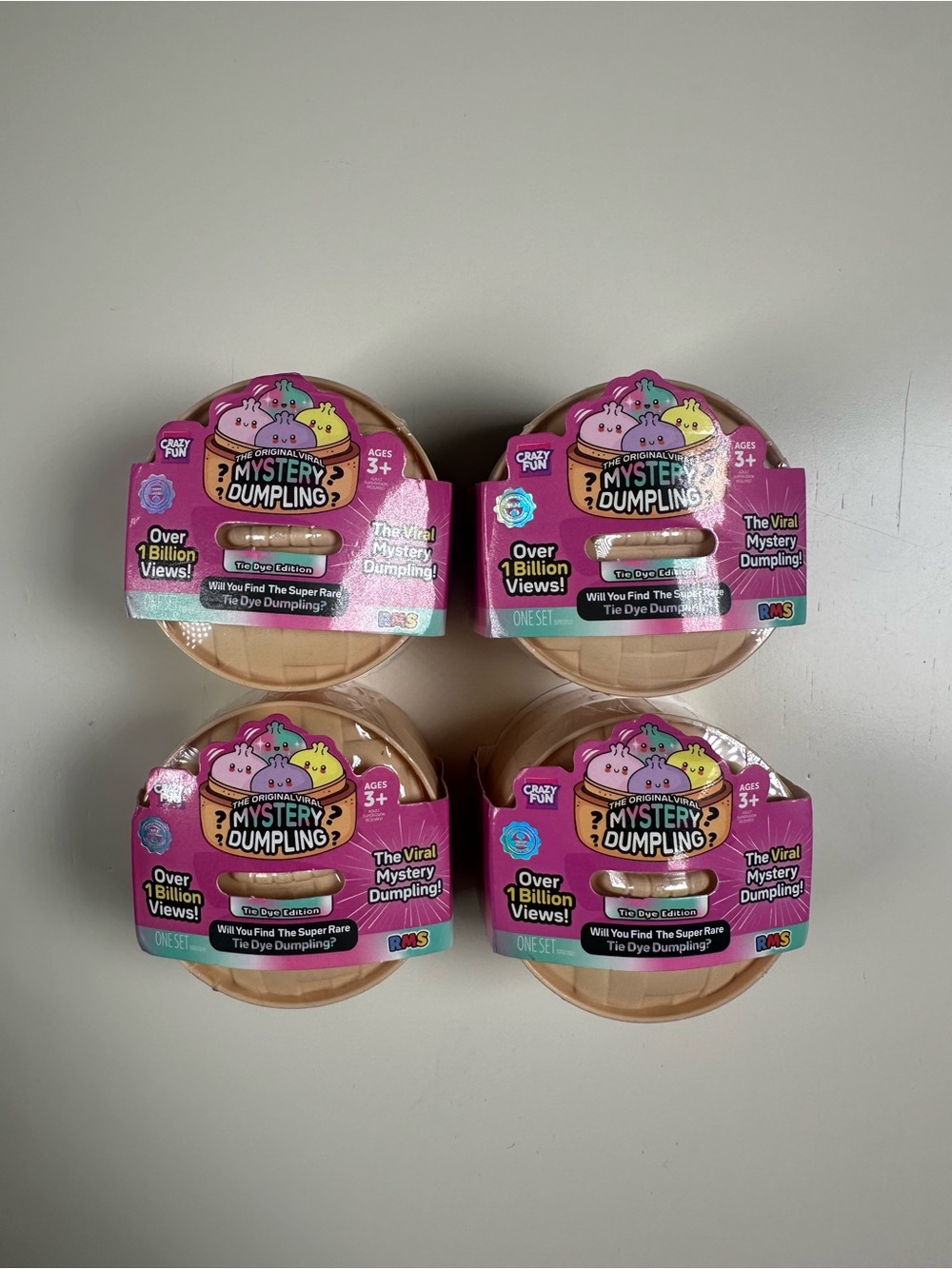 🌈 RMS Mini Mystery Dumplings – Tie Dye Edition Bundle of 4 🌈
